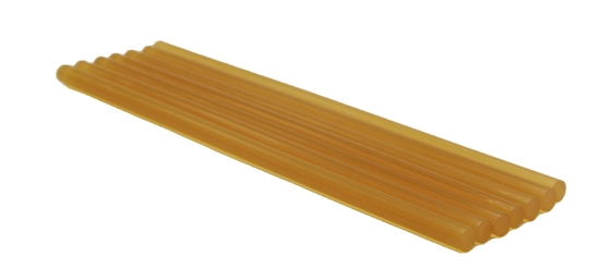 薄黄色の7mmの幅の熱い接着剤の棒の熱い溶解の接着剤